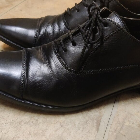 Donald J Pliner Clyde balmoral cap toe oxfords 9.5M vibram soles made italy - Picture 7 of 9